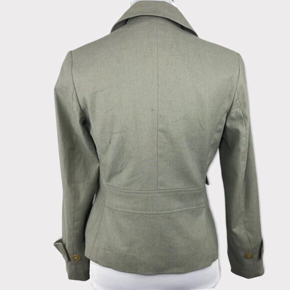 Talbots Women's NWT Green Linen One Button Business Casual Blazer Size 6P/C35 - Picture 5 of 7